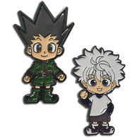 Hunter X Hunter: Gon & Kirua (Killua) Enamel Pins Set of 2 