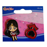 Sailor Moon S: SD Sailor Mars & Symbol Enamel Pins Set of 2