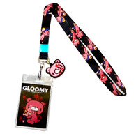 Gloomy Bear: Gloomy & Pity Fight Lanyard with ID Badge Holder & Charm