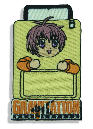 Gravitation: Shuichi in Suitcase Embroidery Anime Patch - Circle Red