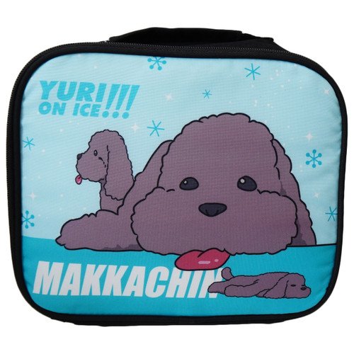 Yuri!! On Ice: Makkachin Poodle Dog Lunch Bag - Circle Red
