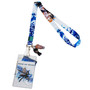 Sword Art Online Kirito & Asuna Lanyard with ID Badge Holder & Charms