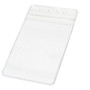 Clear Vertical PVC ID  Card Badge Holder (3" W x 5" H)