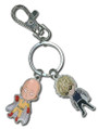 One-Punch Man: SD Saitama & Genos Metal Key Chain 