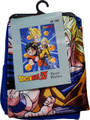 Dragon Ball Z: Goku Three Forms with Dragon Balls Sublimation Throw Blanket