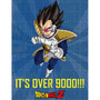 Dragon Ball Z: Vegeta It's Over 9000!!! Sublimation Throw Blanket 