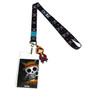 One Piece Symbols Lanyard with ID Badge Holder & Luffy Charm 