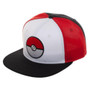 Pokemon Pokeball Color Block Snapback Cap Hat