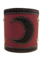 Tsubasa: Kurogane Crescent Moon Logo Leather Wristband