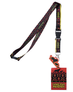 Disney The Lion King Hakuna Matata Lanyard with Sticker ID Holder & Charm