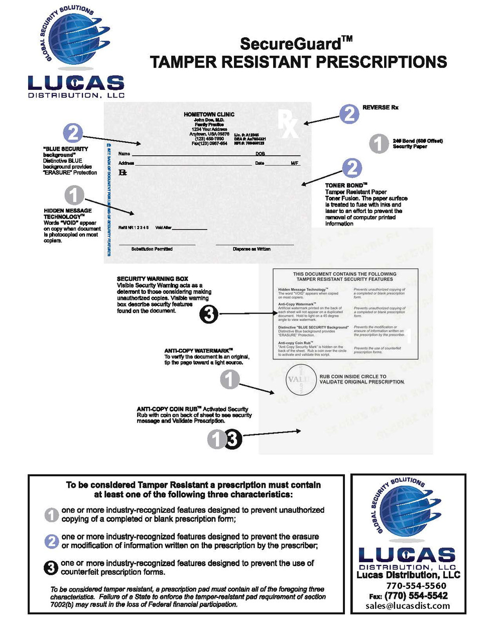 RX503-P SecureGuard Perforated Prescription Paper