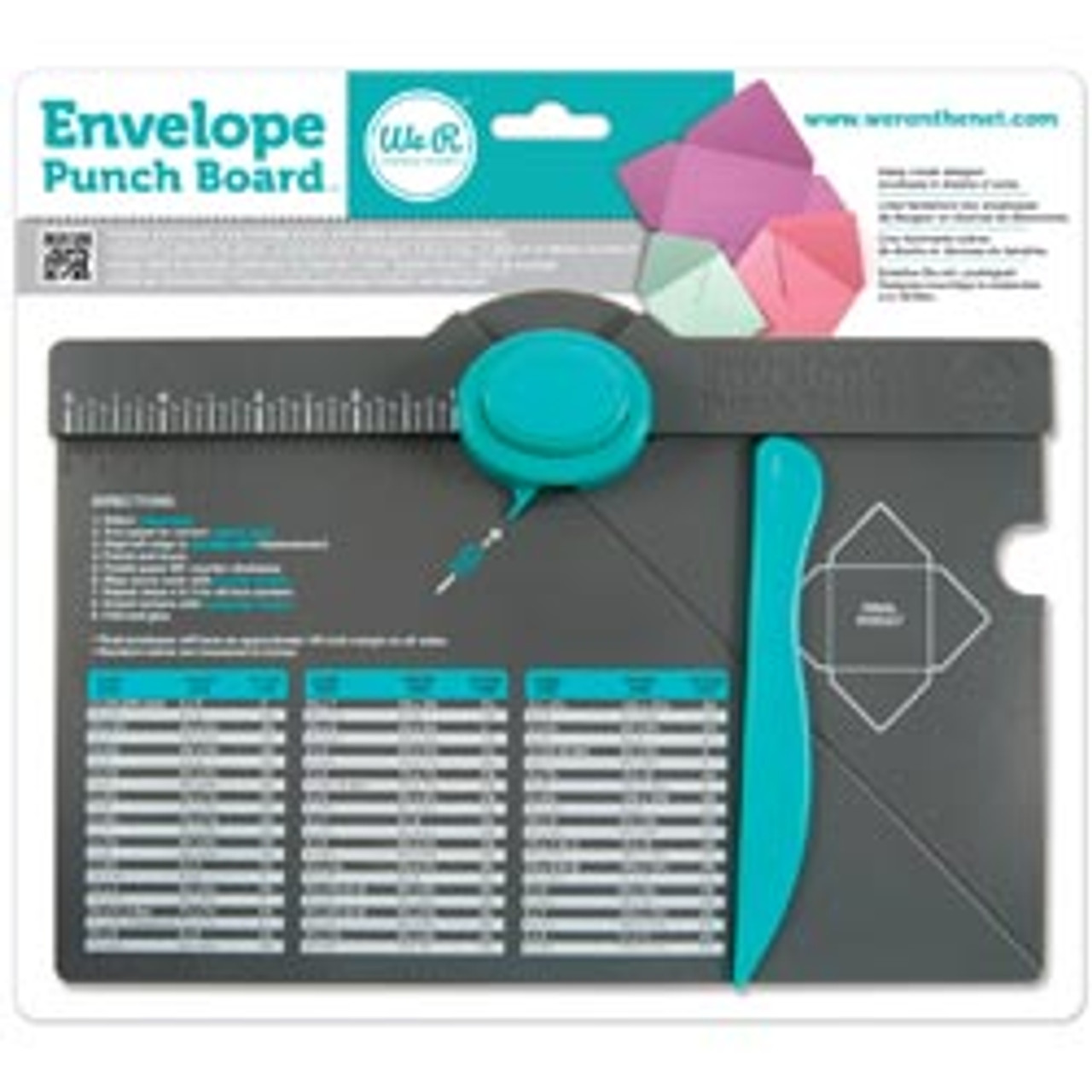 Envelope Punch Board Size Chart