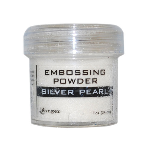 Embossing Powder Silver Pearl, 1oz Jar - Ranger Ink