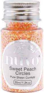 Pure Sheen Confetti Sweet Peach Circles