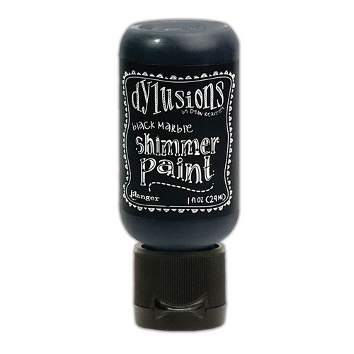 Dylusions Shimmer Paint Black Marble