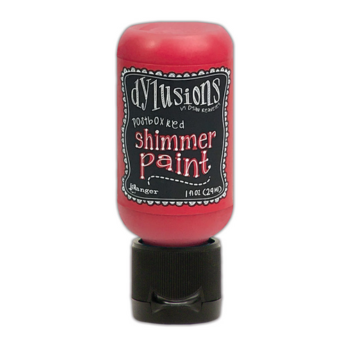 Dylusions Shimmer Paint Postbox Red