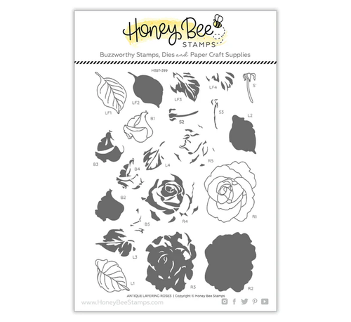 Antique Layering Roses Stamp Set