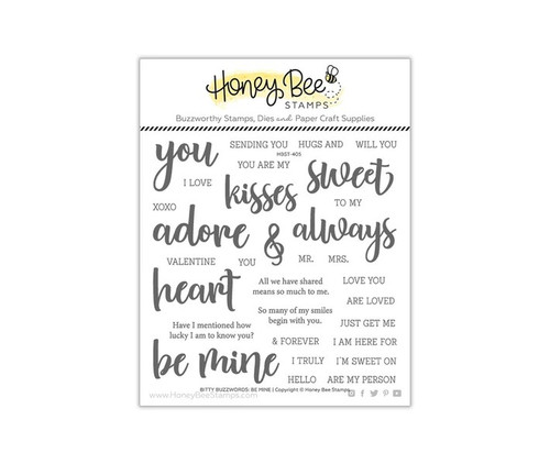 Bitty Buzzwords: Be Mine Stamp Set