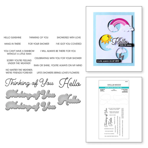 I've Got You Covered Stamp & Die Set from The Showered With Love Collection by Vicki Papaioannou