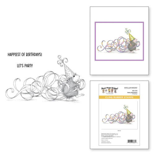 Party Streamers Cling Rubber Stamp Set from the House Mouse Everyday Collection