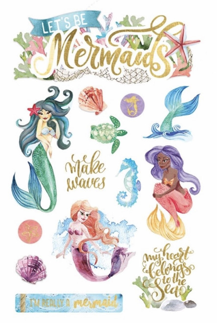 Mermaid 3D Stickers by Paper House Productions