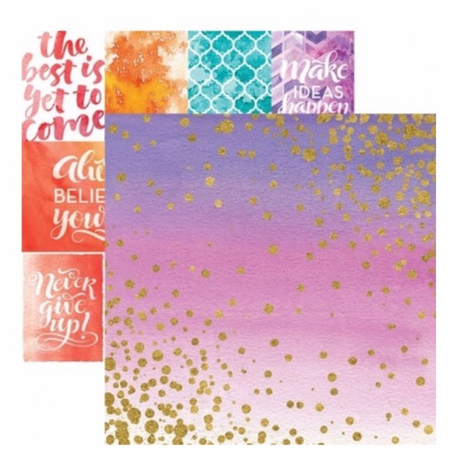 Sparkle 12x12 Double Sided Foil Paper by Paper House Productions
