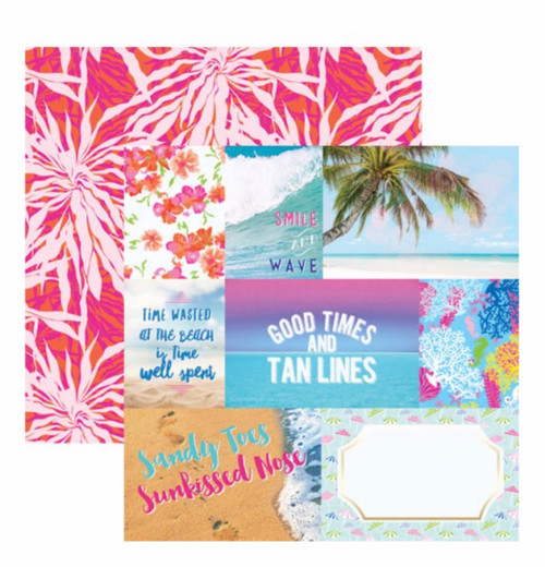 Paradise Found Tags 12x12 Double Sided Paper by Paper House Productio
