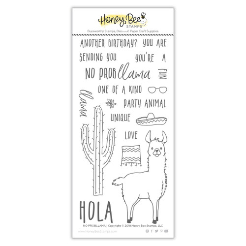 No Probllama Stamp Set by Honey Bee Stamps