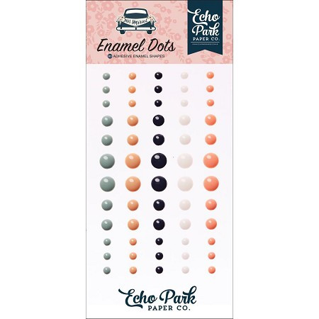 Enamel Dots, Just Married, 60pcs