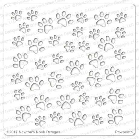 Paw Print Stencil by Newton's Nook Designs