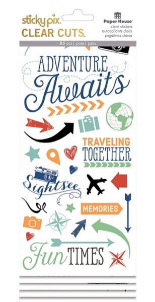 Adventure Awaits Clear Stickers by Paper House Productions
