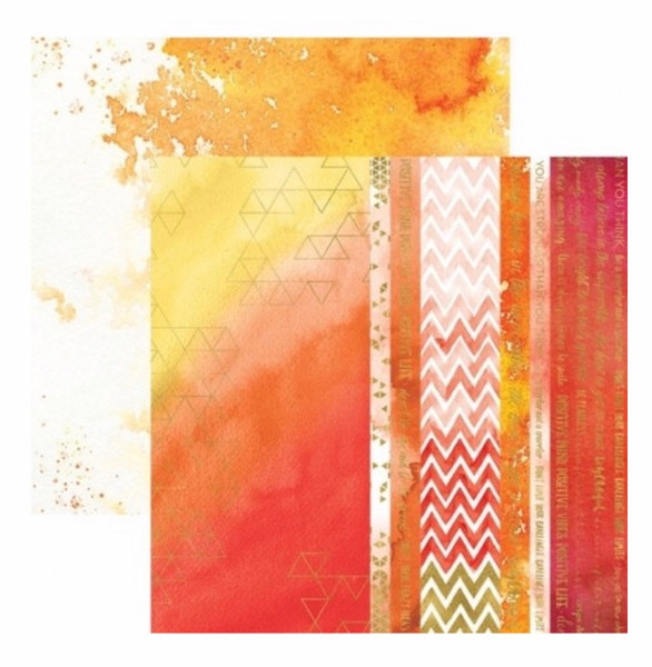 Live Bright 12x12 Double Sided Foil Paper by Paper House Productions