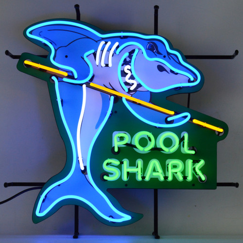 Pool Shark Neon Sign Mancavemall Mancave Man Cave