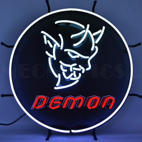 Dodge Demon Neon Sign Man Cave Mall Mancave Mall mancavemall.com