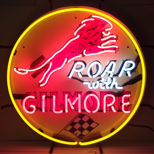 Gilmore Gasoline Neon Sign Man Cave Mall Mancave Mall mancavemall.com