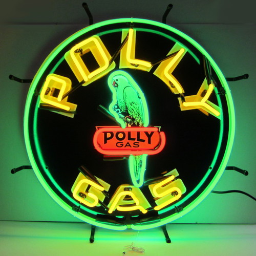 Polly Gas Neon Sign Man Cave Mall Mancave mall mancavemall.com