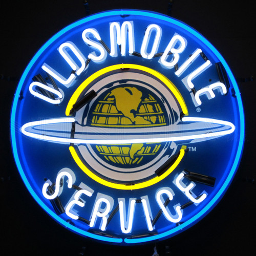 Oldsmobile Service Neon Sign Man Cave Mall Mancave Mall mancavemall.com