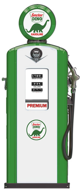 Sinclair Gas Gasoline Pump Heavy Steel Sign 17" x 40" Man cave Mancave Mall Garage Signs 