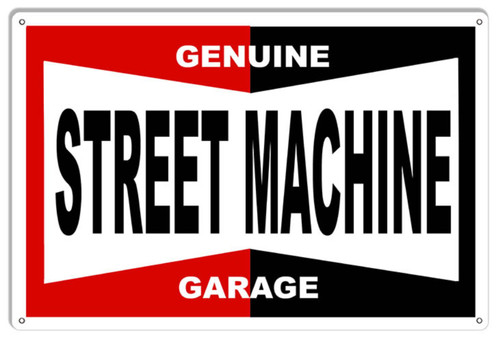 Genuine Street Machine Garage Metal Sign 3 Sizes Available 1218 1624 1830 Pinup Metal Sign  Man Cave Mall mancavemall.com