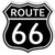 Route 66 Shield Highway Steel Sign Rt 66 Road White on Black New 1515 Man Cave Mall mancavemall.com