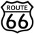 Route 66 Shield Highway Steel Sign Rt 66 Road Black on White New 1515 Man Cave Mall mancavemall.com