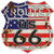 Route 66 Shield Highway Steel Sign Rt 66 Road Red White Blue Stars US Flag USA Rust Style 1515 Man Cave Mall mancavemall.com