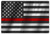 Fireman Firefighter Thin Red Line USA American Flag US United States Metal Sign 1218 Man Cave Mall mancavemall.com