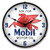 Mobil Pegasus Motor Oil  Bright LED Clock wb man cave mall mancavemall.com