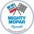 Mighty Mopar Plymouth Chrysler Performance Parts Sticker Round Decal Sticker in various sizes Mighty Mopar, Mopar, Mighty, Plymouth, NHRA, Hot Rod, Checkered Flag, Round Sticker, Round Decal, Sticker, Decal, Vinyl Decal, Vinyl Sticker, Mopar Parts Accessories Mighty Mopar Plymouth Chrysler Performance Parts Man Cave Mall mancavemall.com