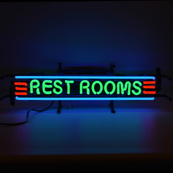 Restrooms Neon Sign Mancavemall Mancave Man Cave