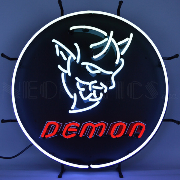 Dodge Demon Neon Sign Man Cave Mall Mancave Mall mancavemall.com