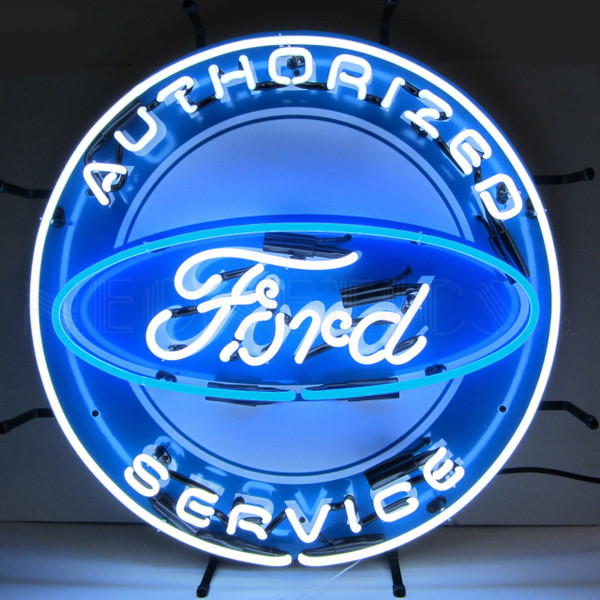 Ford Service Neon Sign Man Cave Mall Mancave Mall mancavemall.com
