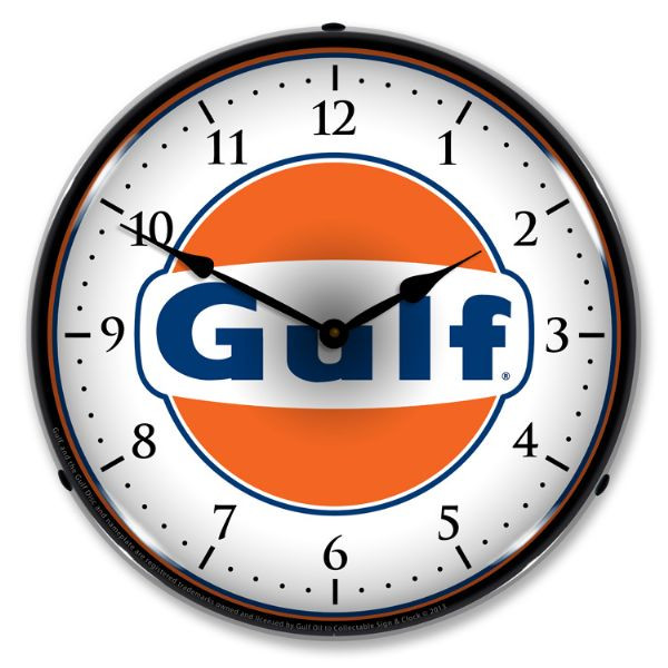 Gulf Bright LED Clock wb man cave mall mancavemall.com