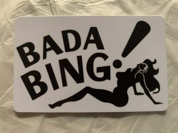 Bada Bing Strip Club Sopranos PVC Magnet 2" x 3" mancavemall Man Cave Mall mancavemall.com Bada Bing, Sopranos, Tony Soprano, Strip Club, Bada Bing Strip Club, Magnet, Magnet Sign